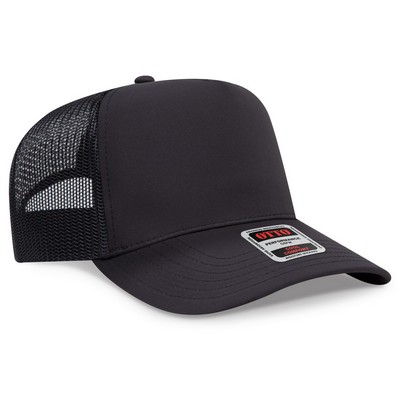 OTTO CAP 5 Panel Mid Profile Mesh Back Trucker Hat
